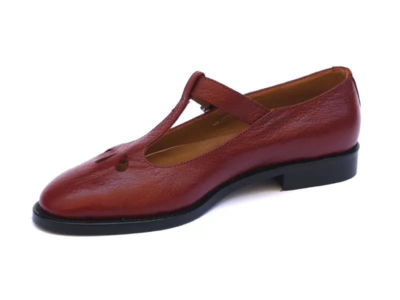 Bordo Tokalı Kadın Klasik Ayakkabı 2