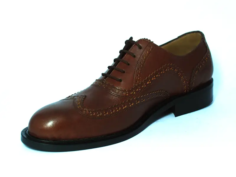 Kahverengi Deri Erkek Klasik Ayakkabı 2