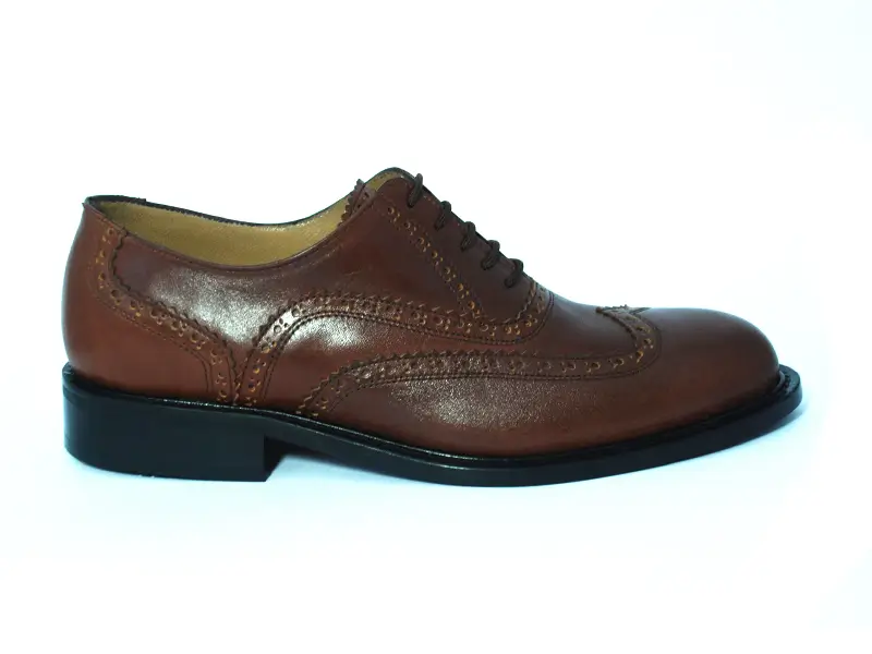 Kahverengi Deri Erkek Klasik Ayakkabı 3