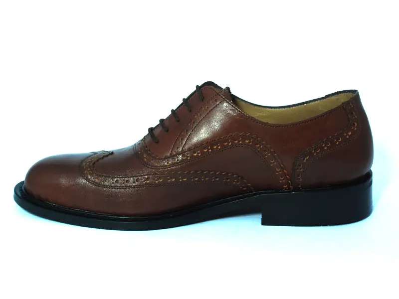 Kahverengi Deri Erkek Klasik Ayakkabı