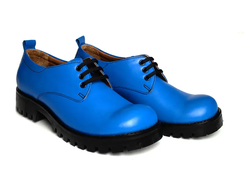Mavi Palyaço Burun Kadın Ayakkabı 4