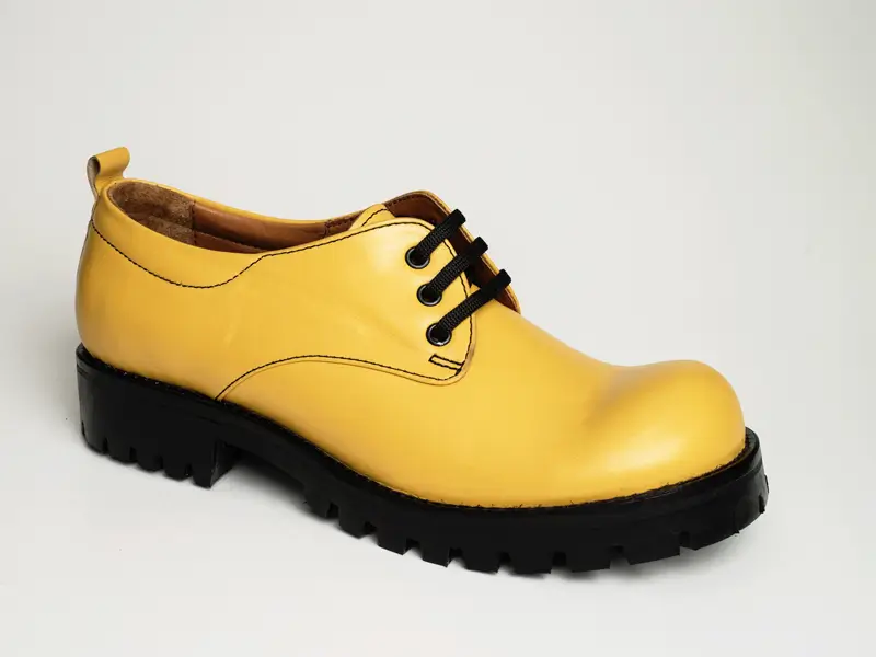 Sarı Palyaço Burun Kadın Ayakkabı 2