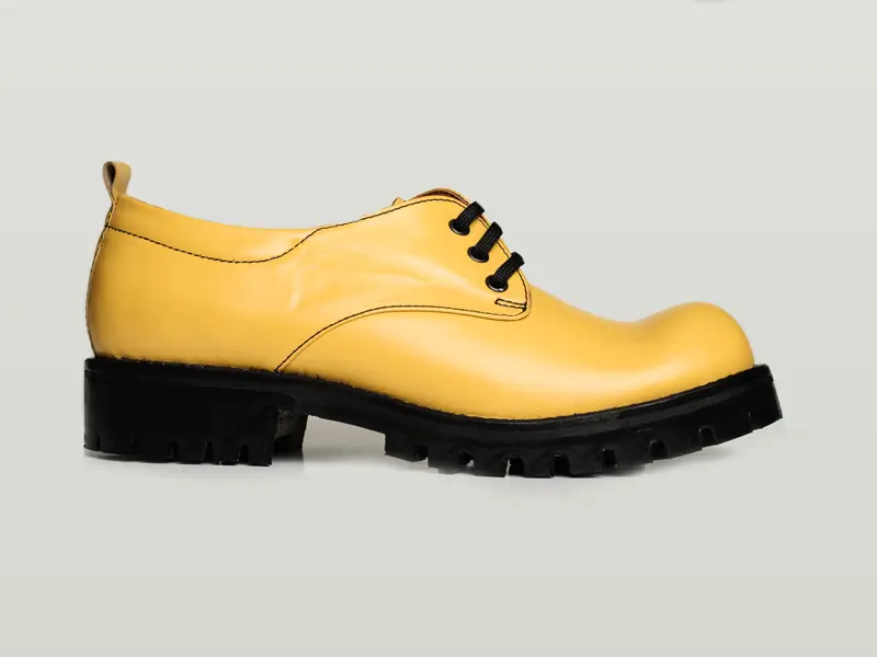 Sarı Palyaço Burun Kadın Ayakkabı 3