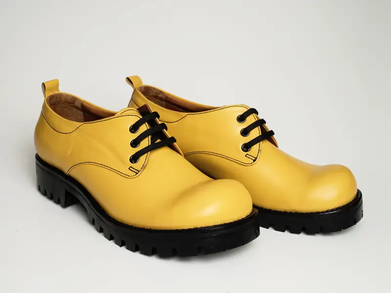 Sarı Palyaço Burun Kadın Ayakkabı 4
