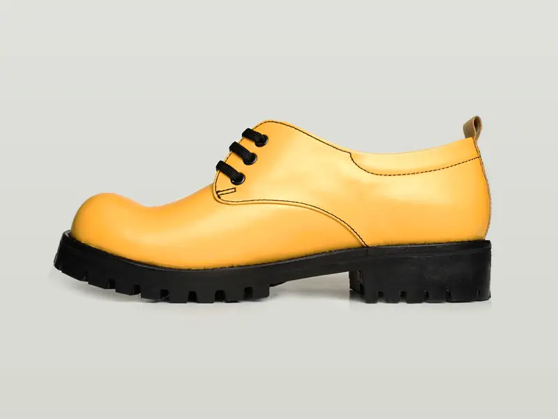 Sarı Palyaço Burun Kadın Ayakkabı