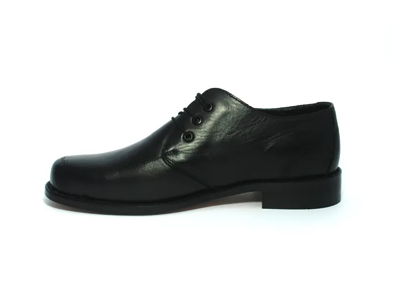 Siyah Bağcıklı Deri Erkek Klasik Ayakkabı