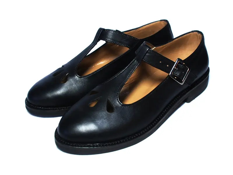 Siyah Deri Kadın Klasik Ayakkabı 5
