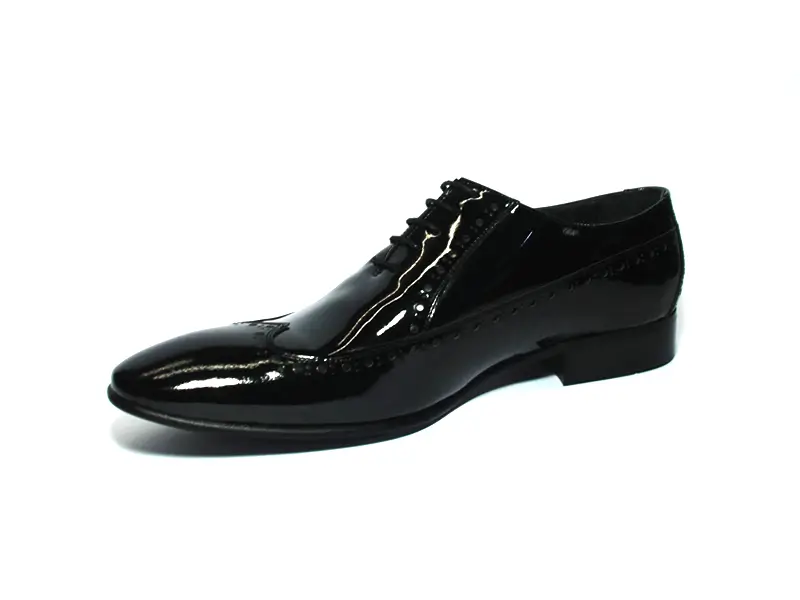 Siyah Rugan Erkek Klasik Ayakkabı 2