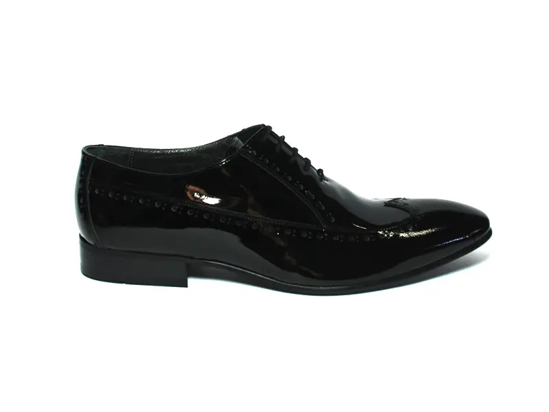 Siyah Rugan Erkek Klasik Ayakkabı 3