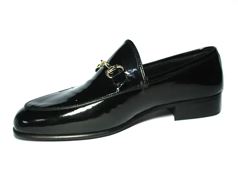 Siyah Rugan Tokalı Erkek Klasik Ayakkabı 2