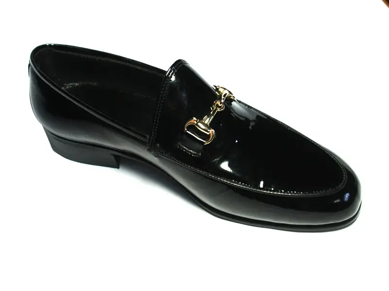 Siyah Rugan Tokalı Erkek Klasik Ayakkabı 3