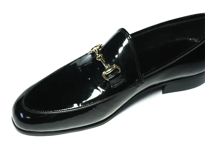 Siyah Rugan Tokalı Erkek Klasik Ayakkabı 4