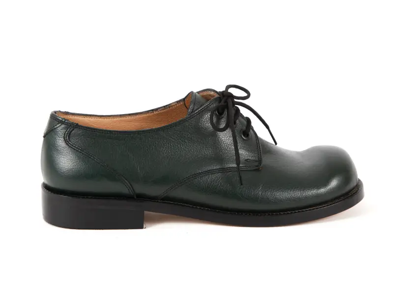 Yeşil Deri Kadın Klasik Ayakkabı 3