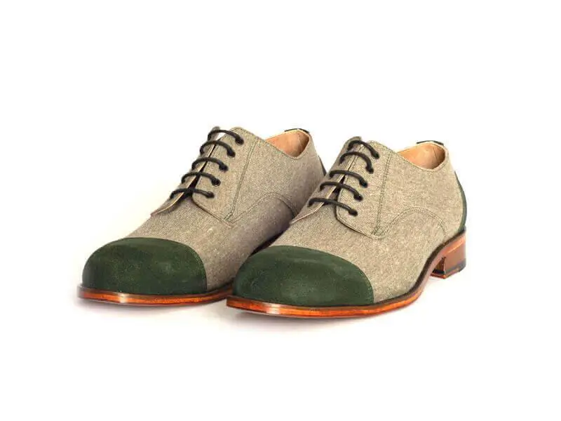 Yeşil Erkek Keten Ayakkabı 5
